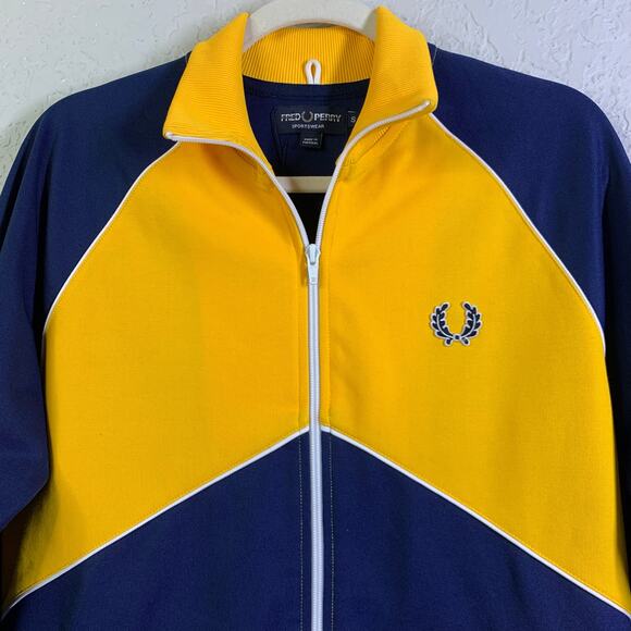 FRED PERRY SPORTSWEAR Track Jacket Training Tennis Golf Full Zip Athletic NWOT - Picture 7 of 14